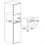 Fulgor FUWC 4500 TC FO MBK 22瓶 嵌入式單溫區酒櫃